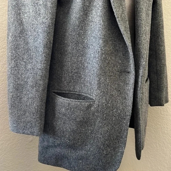 Gray/Black Wool‎ Blend Blazer - Picture 5 of 8